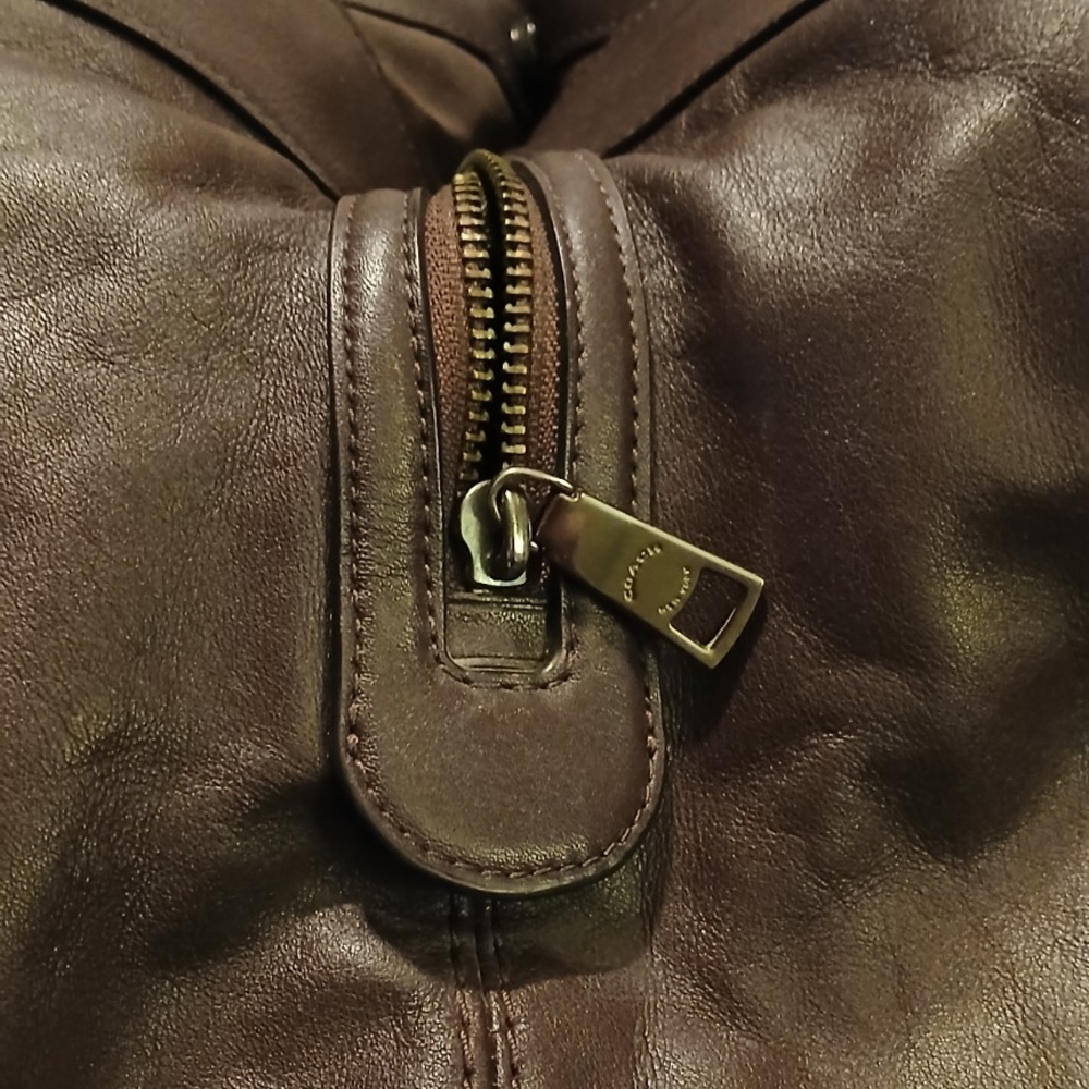 👜 Coach Legacy Lexy Leather Hobo Bag – Brown Woven Fabric & Leather - Picture 10 of 10